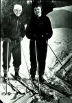 Члены лыжной команды г. Красноуфимска П.Т. Копыркин и В. Серебренников участники соревнований в Архангельске в 1951 году